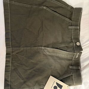 Frank & Oak Olive Mini Skirt